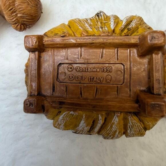 6PC Fontanini 5" Nativity Figurines Baby Jesus, Mary, Joseph, Jeremiah, Angel - Picture 7 of 16